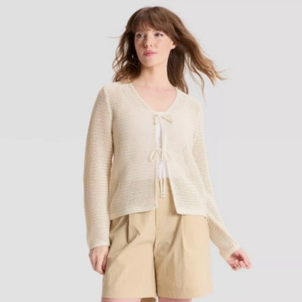 A New Day Target Beige Knit Sweater Size XL